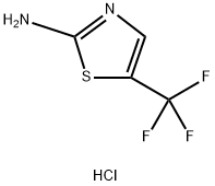 2 -氨基- 5 -三氟甲基噻唑盐酸盐, 174886-03-4, 结构式