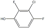 3-chloro-2,4-difluorophenol 化学構造式