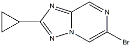 6-溴-2-(环丙基)-[1,2,4]三唑[1,5-A]吡嗪 结构式