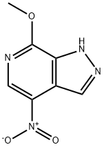 7-Methoxy-4-nitro-1H-pyrazolo[3,4-c]pyridine 化学構造式