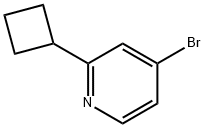 4-broMo-2-cyclobutylpyridine Structure
