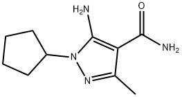 5-aMino-1-cyclopentyl-3-Methyl-1H-pyrazole-4-carboxaMide Struktur