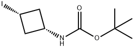 顺式-3-碘环丁基氨基甲酸叔丁酯, 1389264-12-3, 结构式