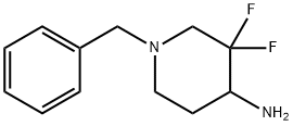 1-苄基-3,3-二氟哌啶-4-胺, 1039741-55-3, 结构式