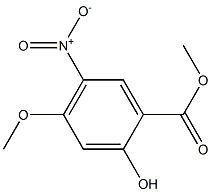 2-Hydroxy-4-Methoxy-5-nitro-benzoic acid Methyl ester 结构式