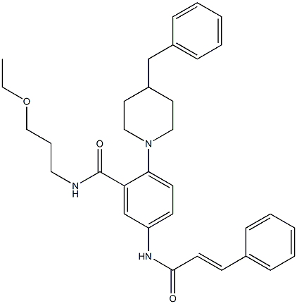 2-(4-Benzyl-piperidin-1-yl)-N-(3-ethoxy-propyl)-5-(3-phenyl-acryloylaMino)-benzaMide