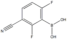 2,6-Difluoro-3-Cyanophenylboronicacid Struktur