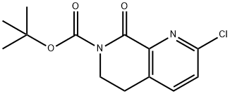 tert-butyl 2-chloro-8-oxo-5,6-dihydro-1,7-naphthyridine-7(8H)-carboxylate Struktur