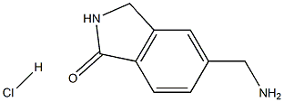5-(アミノメチル)イソインドリン-1-オン塩酸塩 化学構造式