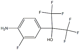 2-(4-氨基-3-氟苯基)-1,1,1,3,3,3-六氟丙-2-醇 结构式