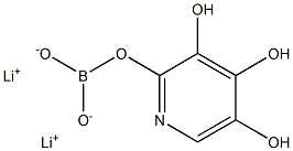 2-吡啶三醇硼酸酯锂盐, , 结构式