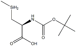 (S)-2-((tert-butoxycarbonyl)aMino)-3-(Methylselanyl)propanoic acid 结构式