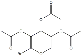 Acetic acid 4,5-diacetoxy-2-broMo-5,6-dihydro-4H-pyran-3-yl ester Structure