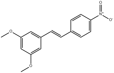 1,3-二甲氧基-5-[(1E)-2-(4-硝基苯基)乙烯基]苯, 586410-18-6, 结构式