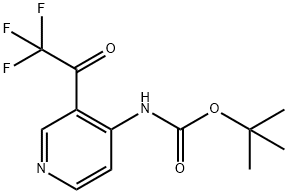 tert-butyl 3-(2,2,2-trifluoroacetyl)pyridin-4-ylcarbaMate Structure