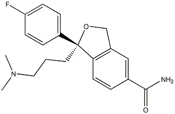 (R)-1-(3-(diMethylaMino)propyl)-1-(4-fluorophenyl)-1,3-dihydroisobenzofuran-5-carboxaMide Structure