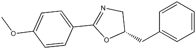 (S)-5-Benzyl-2-(4-Methoxyphenyl)-4,5-dihydrooxazole Struktur