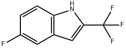 5-Fluoro-2-(trifluoroMethyl)-1H-indole, 1007235-33-7, 结构式