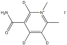 5-CarbaMoyl-1-Methyl-2-picoliniuM-d3 Iodide, , 结构式