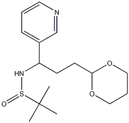 N-[3-(1,3-Dioxan-2-yl)-1-(3-pyridinyl)propyl]-2-Methyl-2-propanesulfinaMide Structure
