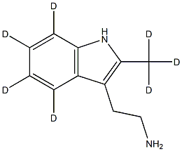 3-(2-AMinoethyl)-2-Methyl-indole-d7 Structure