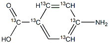 4-AMinobenzoic Acid-13C6 E Structure