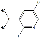 5-chloro-2-fluoropyridin-3-ylboronic acid Struktur