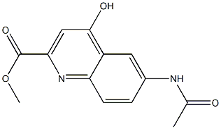 6-AcetylaMino-4-hydroxy-quinoline-2-carboxylic acid Methyl ester Struktur