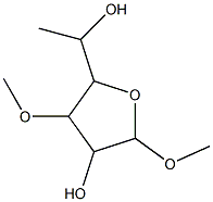 5-(1-Hydroxyethyl)-2,4-diMethoxy tetrahydrofuran-3-ol Structure