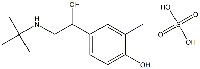 2-tert-butylaMino-1-(4-hydroxy-3-Methylphenyl)ethanol sulfate Struktur