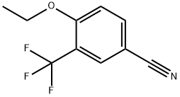 4-Ethoxy-3-(trifluoroMethyl)benzonitrile, 97% 化学構造式