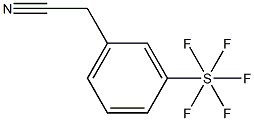 3-(Pentafluorothio)phenylacetonitrile, 97% Struktur