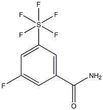 3-氟-5-(五氟硫代)苯甲酰胺,97%, , 结构式