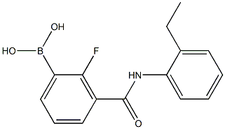3-(2-EthylphenylcarbaMoyl)-2-fluorobenzeneboronic acid, 97% Structure