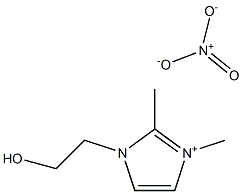 1,2-二甲基-3-羟乙基咪唑硝酸盐,,结构式
