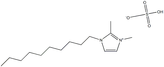 1-癸基-2,3-二甲基咪唑硫酸氢盐 结构式