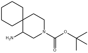 TERT-BUTYL 1-AMINO-3-AZASPIRO[5.5]UNDECANE-3-CARBOXYLATE Struktur