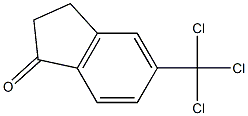 5-TrichloroMethyl-indan-1-one,,结构式