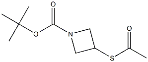 tert-butyl 3-(acetylthio)azetidine-1-carboxylate Struktur