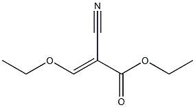乙氧亚甲基氰乙酸乙酯, , 结构式