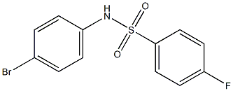 N-(4-bromophenyl)-4-fluorobenzenesulfonamide Structure
