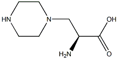 (S)-2-AMINO-3-PIPERAZIN-1-YL-PROPIONIC ACID,,结构式
