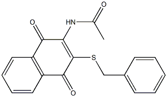 N-[3-(benzylsulfanyl)-1,4-dioxo-1,4-dihydronaphthalen-2-yl]acetamide