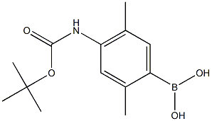 4-(t-Butoxycarbonyl)amino-2,5-dimethylphenylboronic acid Structure