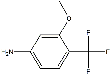 3-甲氧基-4-三氟甲基苯胺, , 结构式