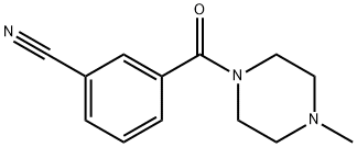 3-(4-Methylpiperazine-1-carbonyl)benzonitrile,1016743-09-1,结构式