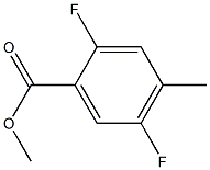 2,5-Difluoro-4-Methylbenzoic acid Methyl ester Structure
