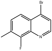 4-broMo-8-fluoro-7-Methylquinoline Struktur
