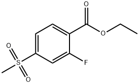 2-氟-4-甲砜基苯甲酸乙酯,1354940-65-0,结构式