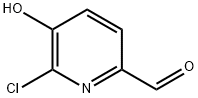 6-クロロ-5-ヒドロキシピリジン-2-カルボキシアルデヒド 化学構造式